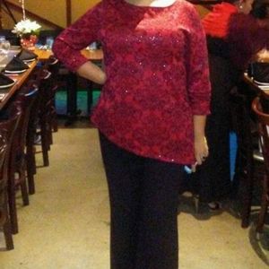 Style and Co. Red with black beasley